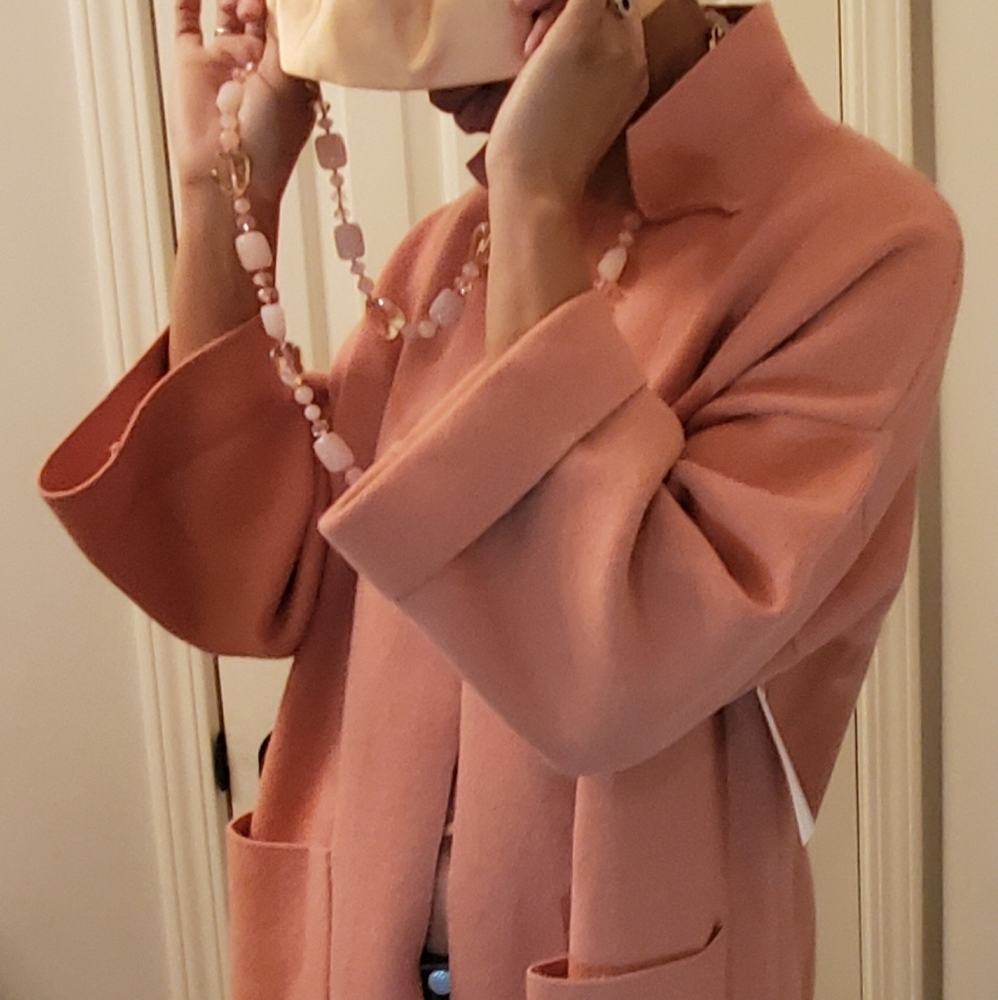 Peach Outerwear Sweater